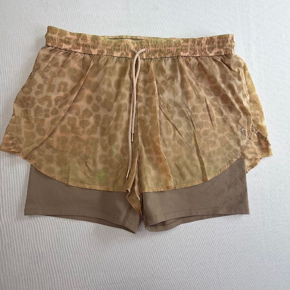 Good American Camo Athletic Shorts Sz 3 Medium Large pockets